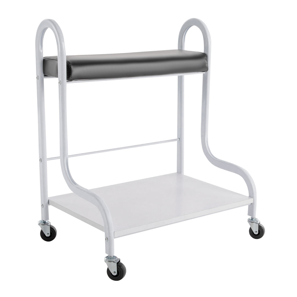 Portable Foot Bath Spa Trolley Cart with Foot Rest for Nail & Foot Care
