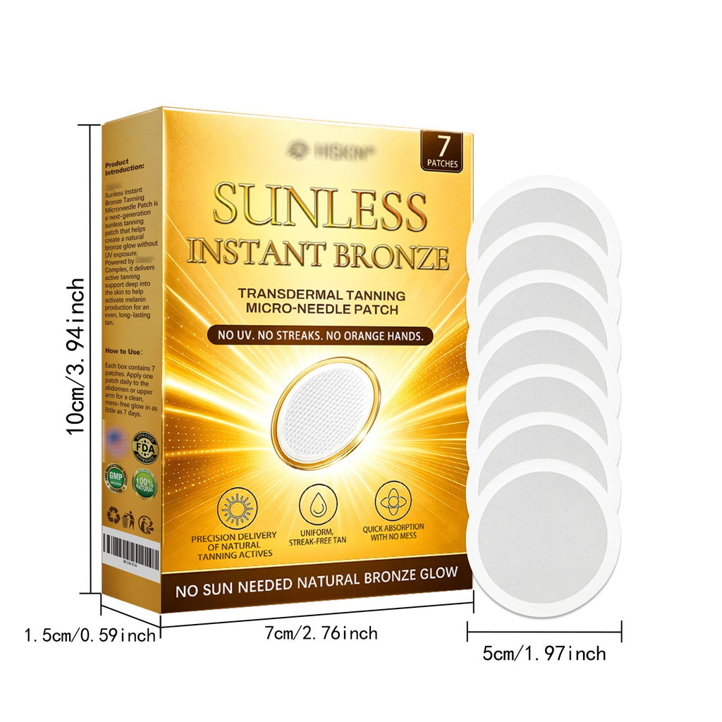 Sunless Natural Glow Tanning Patches for a Gradual Bronze Tan - Rich in Antioxidants