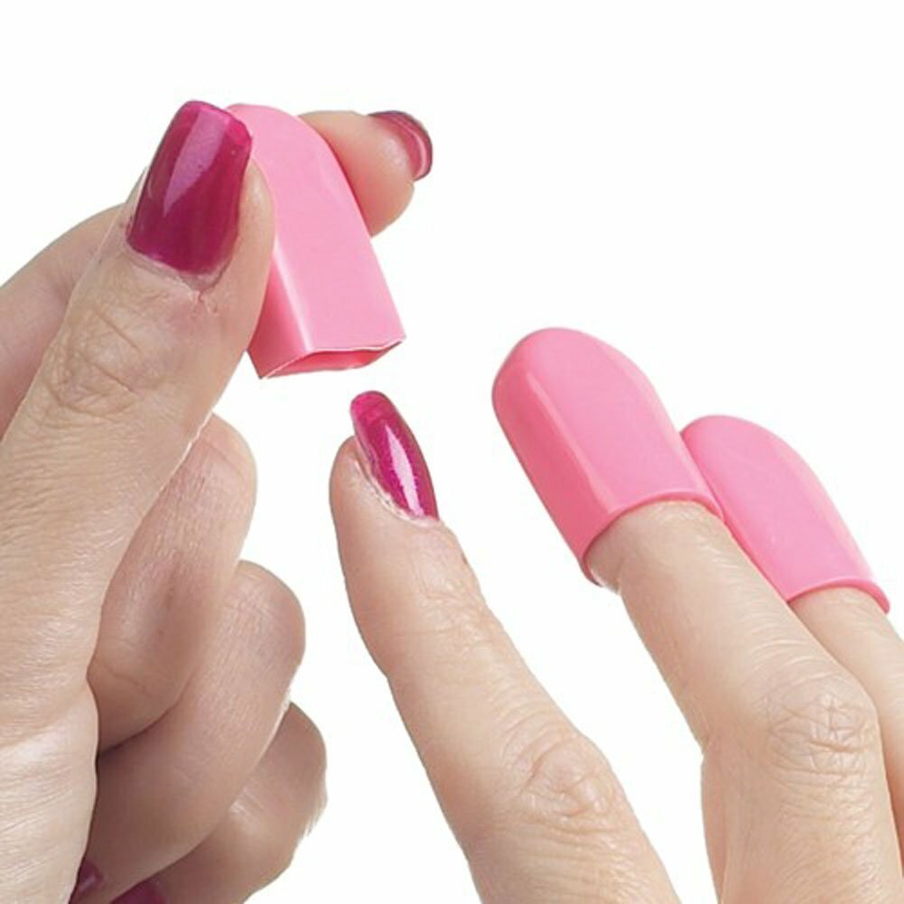 Nail Tips Protectors for Tanning - 10 Finger Tips Safety Bags