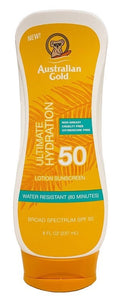 Australian Gold SPF 50 Sun Protection Lotion with Aloe 8oz – Hydrating, Water-Resistant