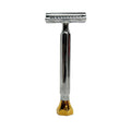 Norvik Diamond Double Edge Safety Razor - Luxurious Gold Handle