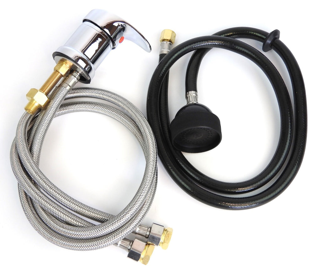 Salon Shampoo Bowl Faucet and Spray Hose Set for Hair Salons