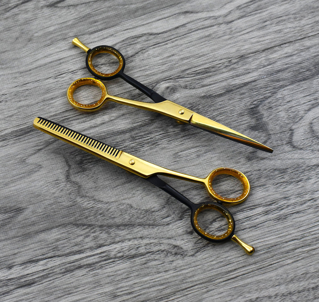 Professional Hair Cutting & Thinning Scissors Set for Barbers and Salons