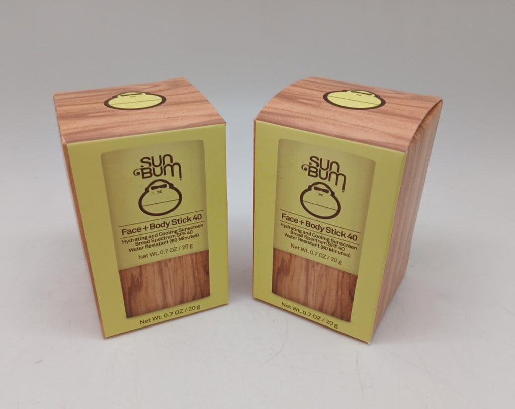 Sun Bum SPF 40 Cooling Sunscreen Balm Stick 2-Pack Travel Size