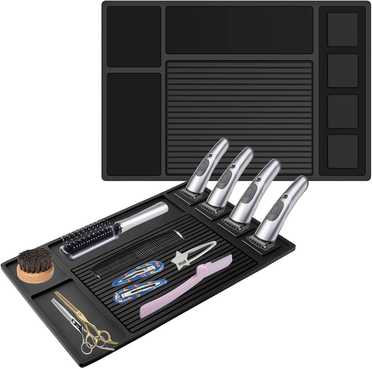 Magnetic Barber Mat for Clippers and Tools — Organizer for Barber Station