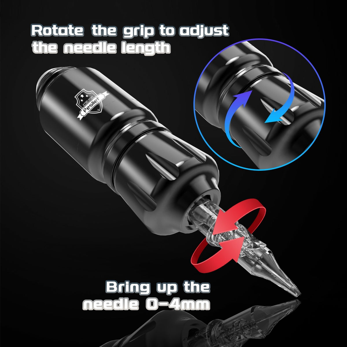 Wireless Tattoo Starter Kit – Pen Machine with Power Supply & Cartridges