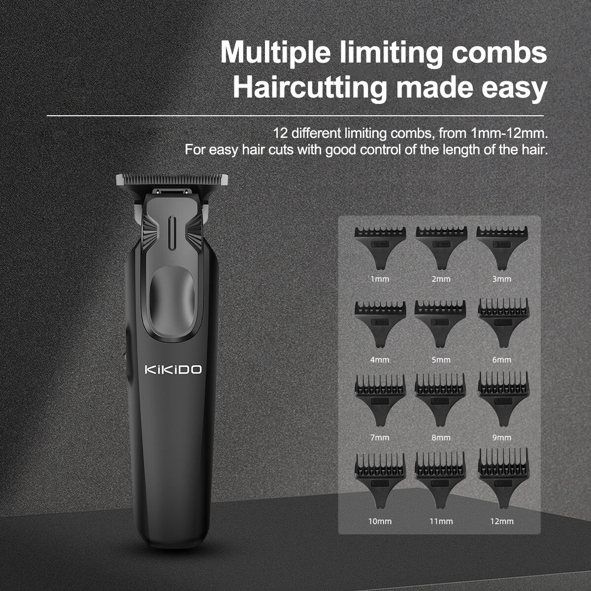 Cordless Professional Hair Clippers & Beard Trimmer Kit for Men