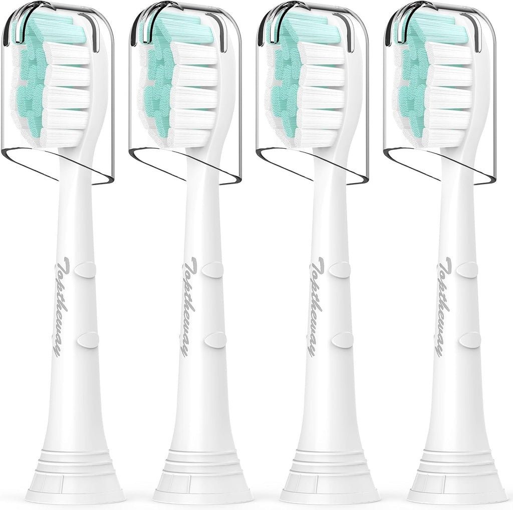 Replacement Brush Heads for Philips Sonicare Electric Toothbrush - Medium Soft, 4 Pack