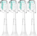 Replacement Brush Heads for Philips Sonicare Electric Toothbrush - Medium Soft, 4 Pack