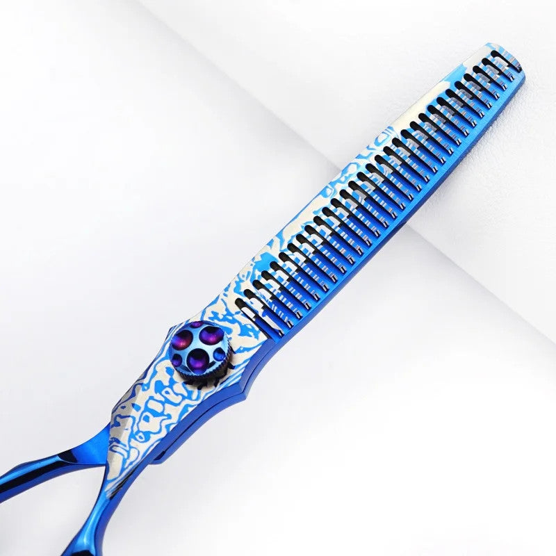 Professional Hairdressing Thinning and Cutting Shears - 6 Inch Barber Scissors