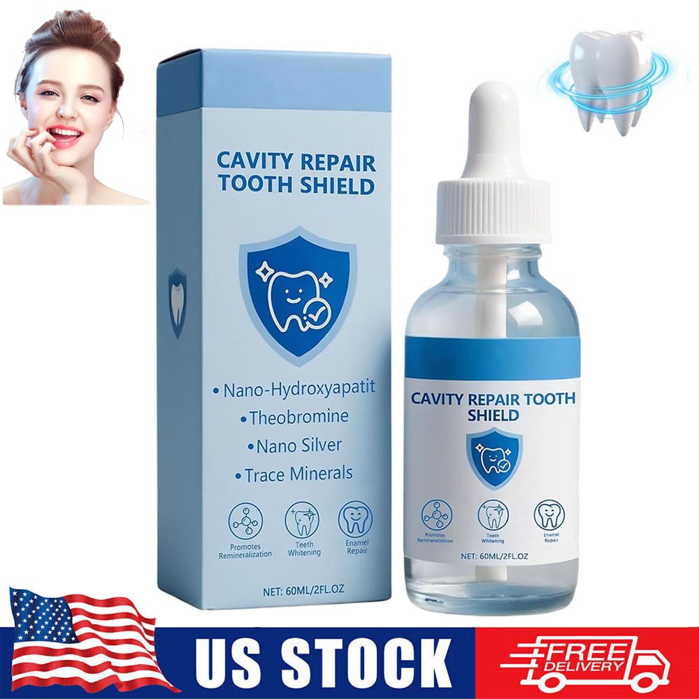 Cavity Repair Tooth Shield Liquid - Enamel Restoration & Whitening 2 fl oz