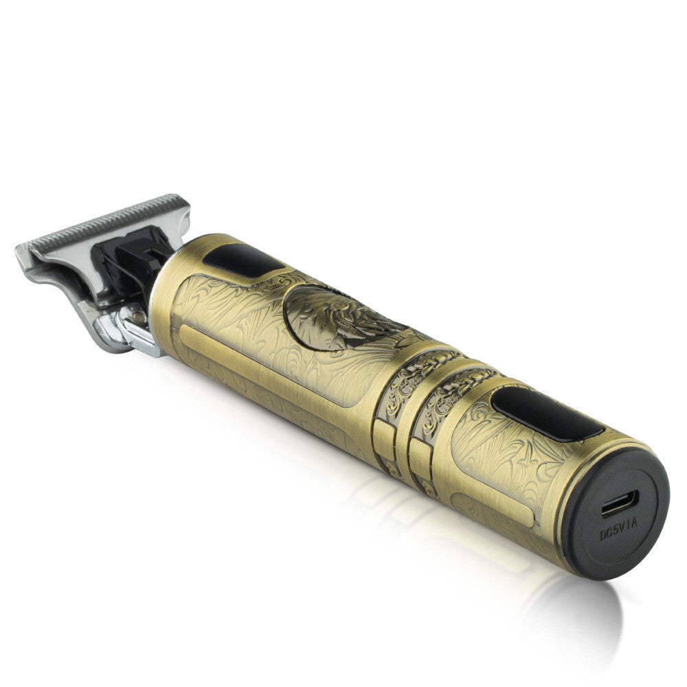Men's Cordless Beard & Mustache Trimmer with LED Display, Adjustable Lengths
