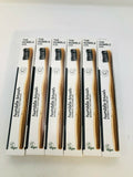 Bamboo Toothbrush Soft Adult Black 6-Pack - Eco-Friendly Oral Care
