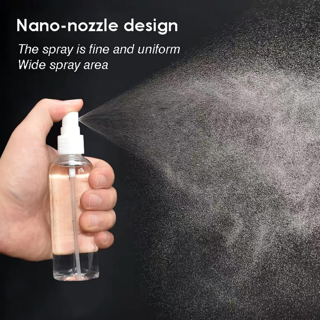 Refillable Travel Spray Bottles Set - 3 Pack, 80ml Clear Reusable Containers