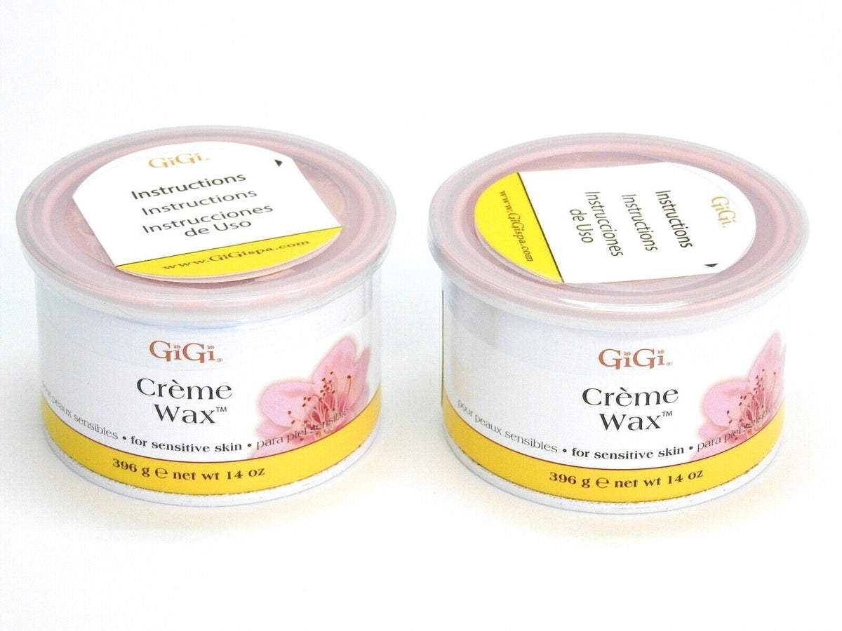 Soft Wax for Sensitive Skin - GiGi Creme Hair Removal, 14 oz Pack of 2