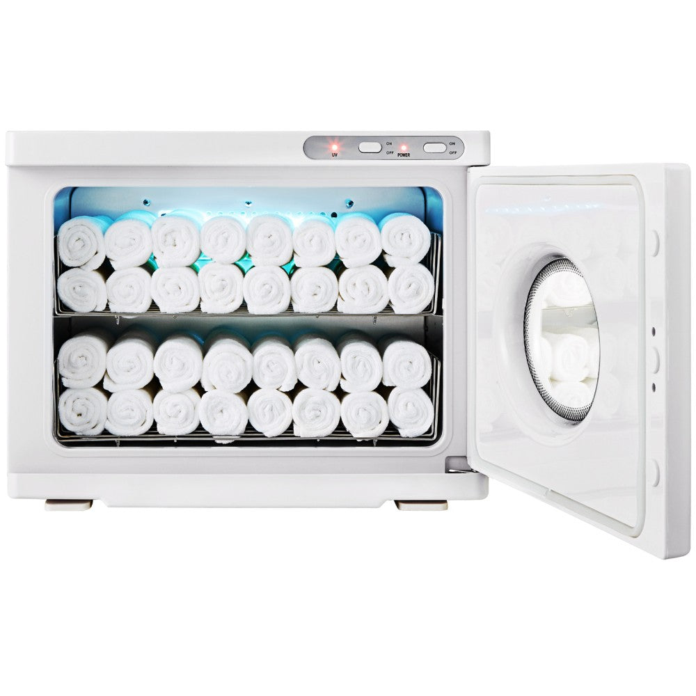 Large Capacity Hot Towel Warmer with See-Through Window, 23L SPA Towel Cabinet