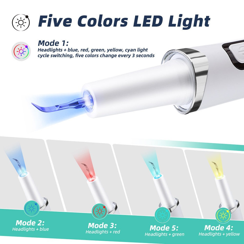 Rechargeable Ultrasonic Dental Scaler Kit for Teeth Cleaning & Whitening
