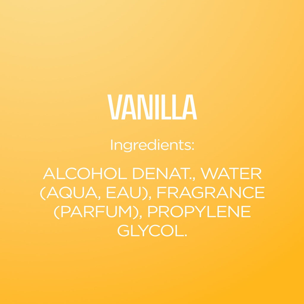 Vanilla Scent Body Spray - Long Lasting Fragrance for Everyday Use 3.2 Fl Oz