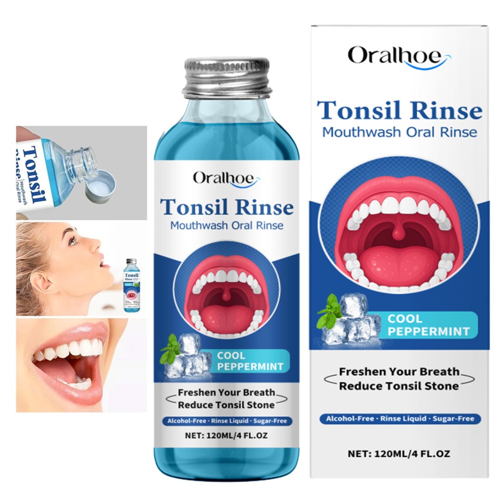 Natural Mouthwash for Fresh Breath & Tonsil Stone Removal 120ml