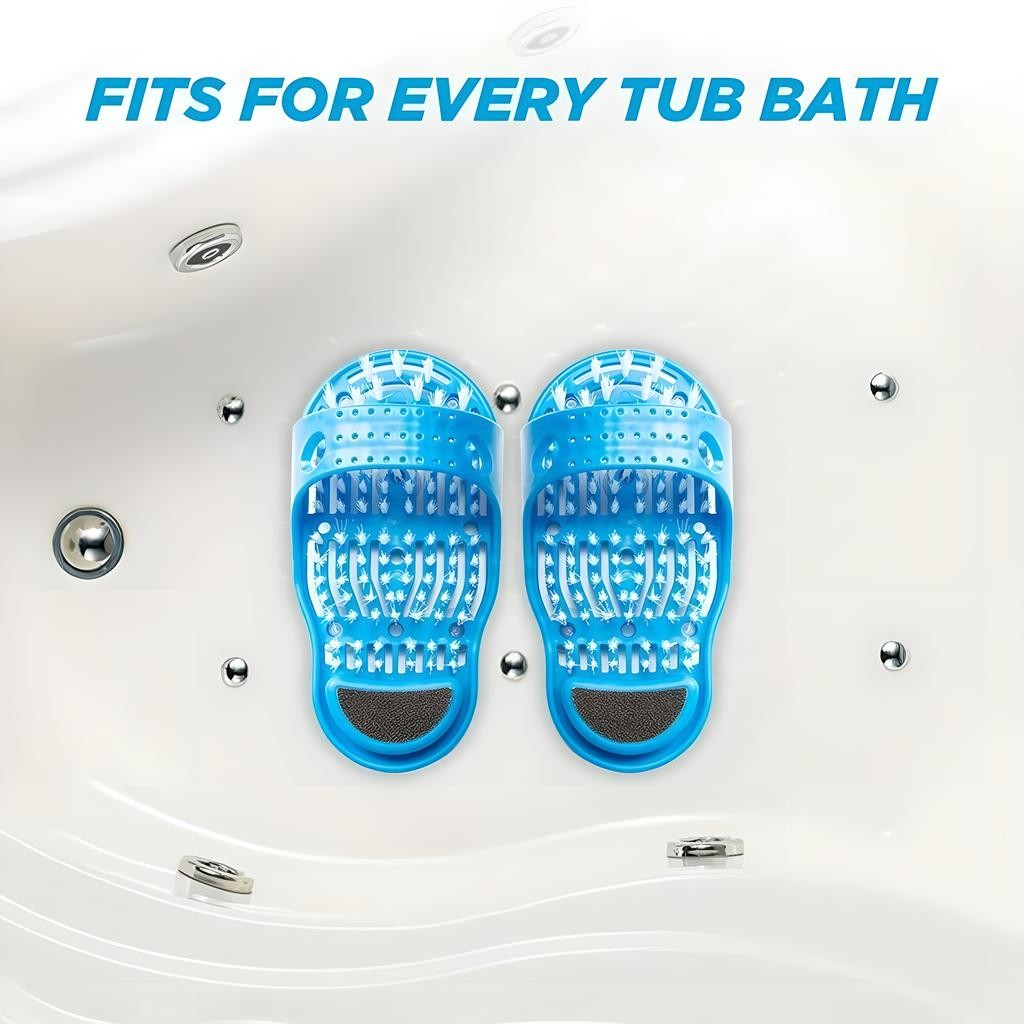 Foot Cleaner Scrubber with Pumice Stone and Non-Slip Suction Base