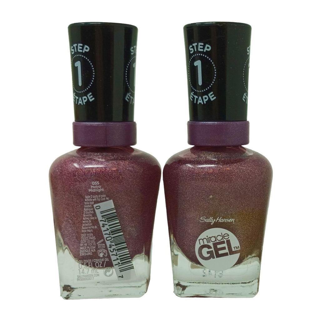 Miracle Gel Nail Polish - 055 Metro Midnight, 0.5 oz Quick-Dry Color