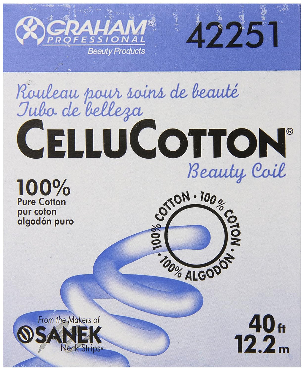 Cotton Beauty Coil 40 Feet for Facials, Skin Care & Manicures