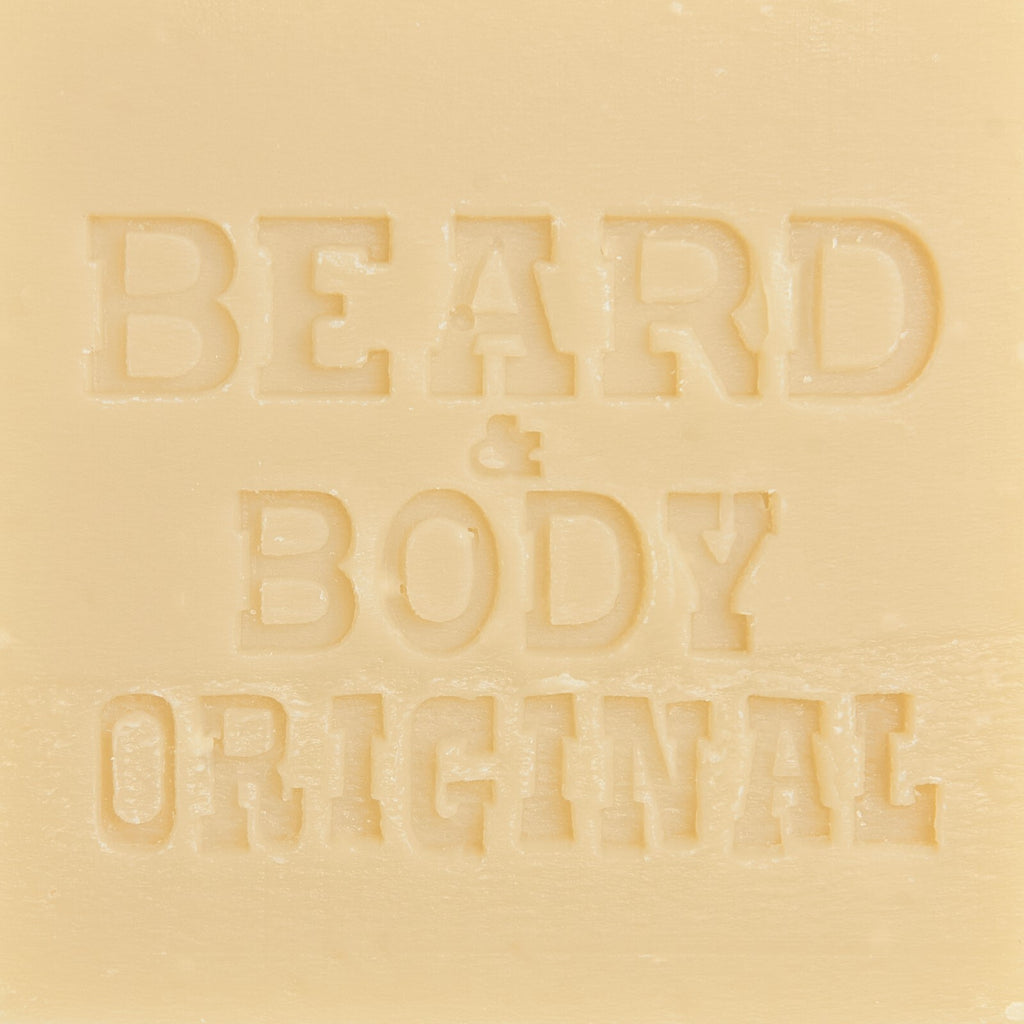 Natural Beard and Body Soap Bar - Handmade with Olive, Pumpkin Seed & Clays