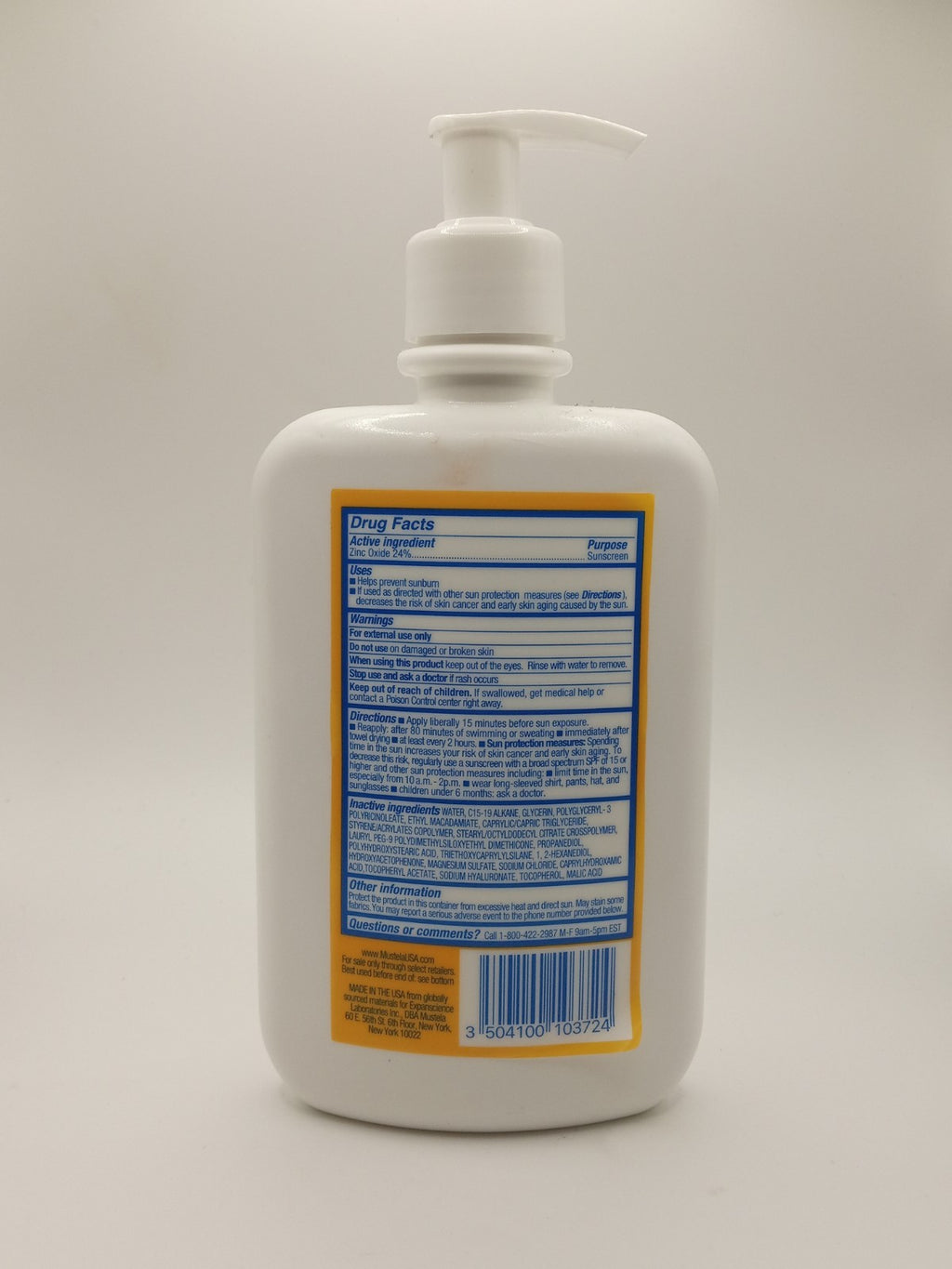 Mineral Sunscreen SPF 50 Face & Body 100ml 3.4oz - Waterproof & Gentle