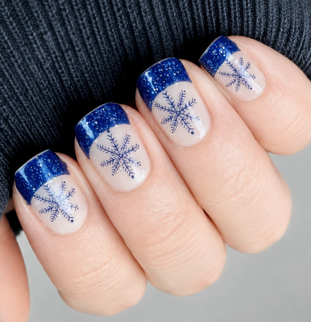 Color Street In A Flurry Nail Polish Strips - Retired French Manicure Set