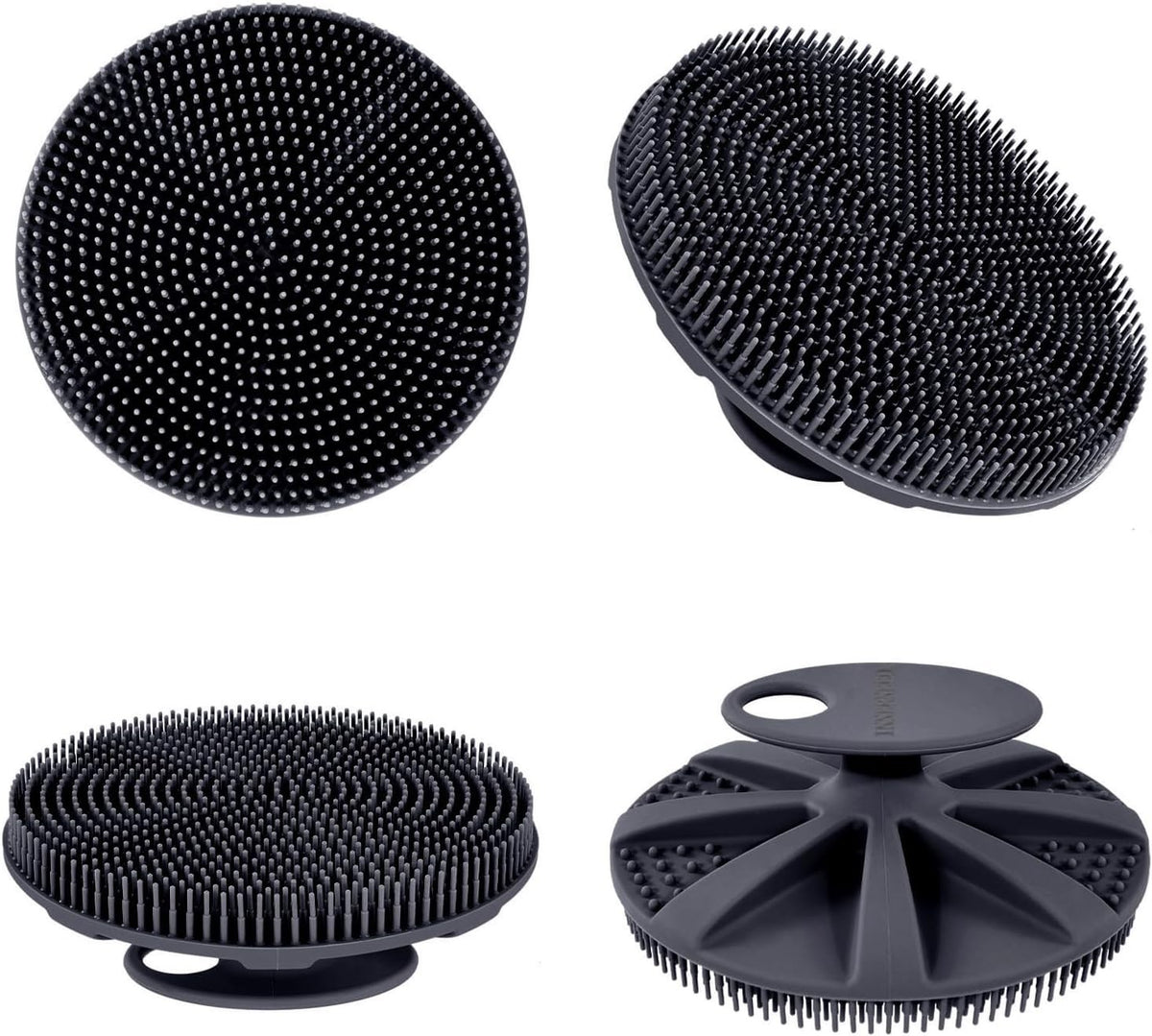 Food-Grade Silicone Body Scrubber Shower Brush - Gentle Deep Cleansing, Hygienic & Durable
