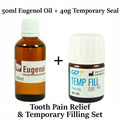Emergency Dental Kit for Toothache Relief Broken Tooth Temporary Filling Eugenol