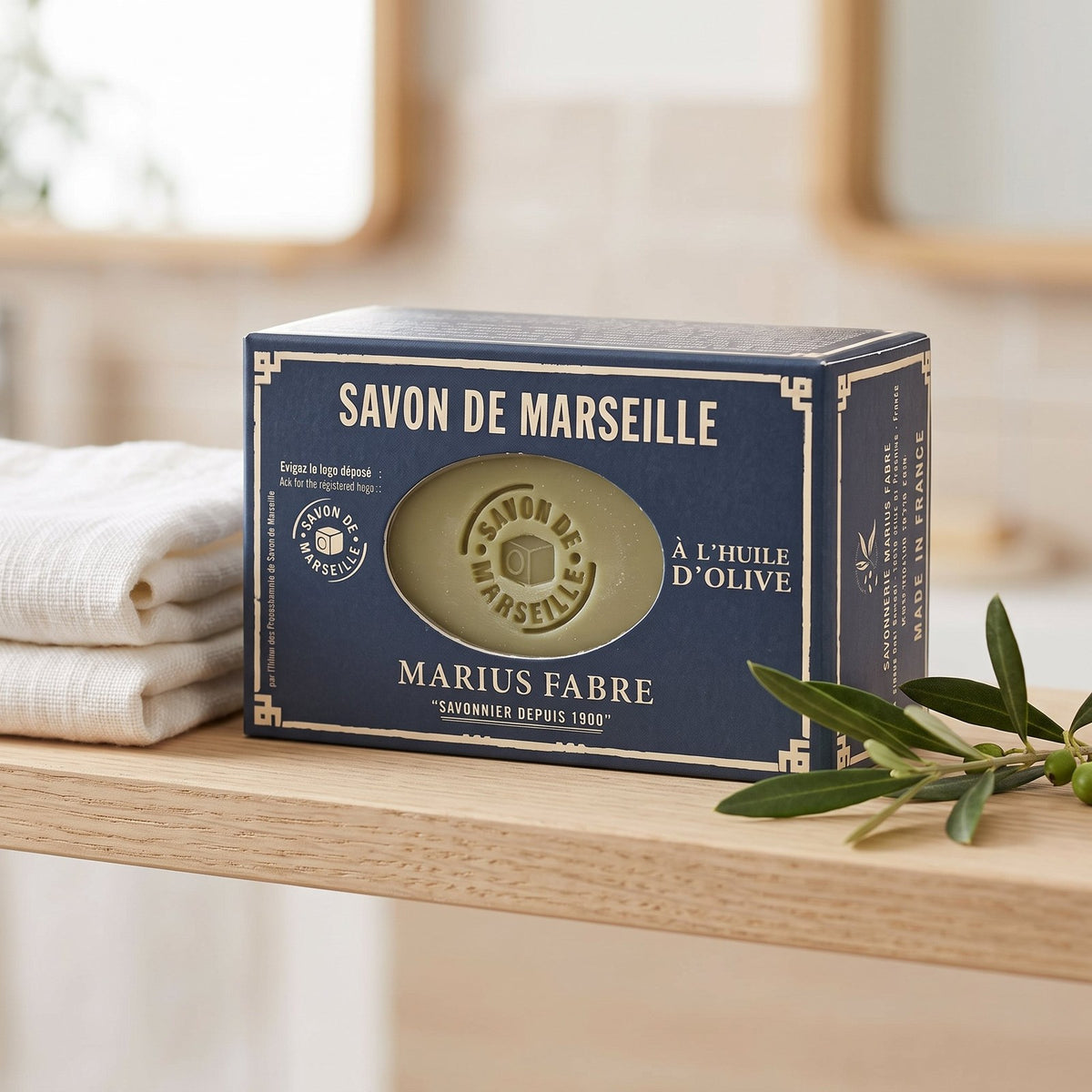 Olive Oil Soap Cube - Natural Marseille Hand & Body Cleansing Bar 150g
