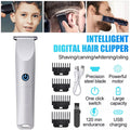 Electric Beard Trimmer Hair Clippers for Men Pro Barber Shaver Machine White