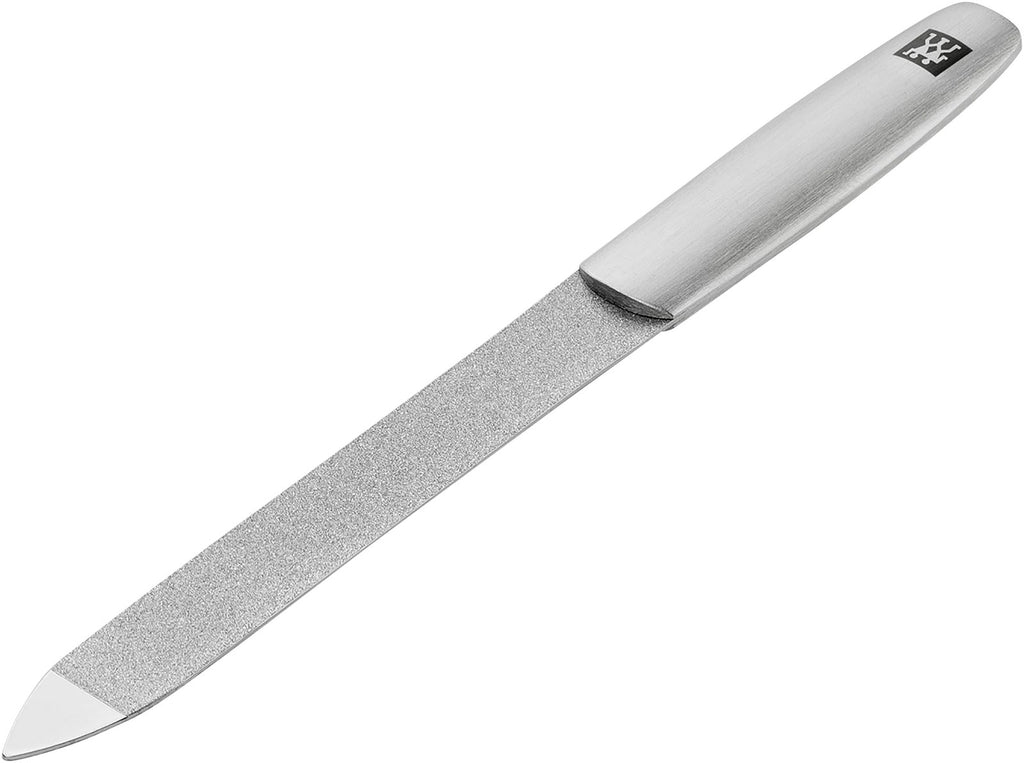 Sapphire Nail File Coarse & Fine Silver 1 Pack - Professional Nail Care Tool