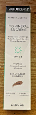 Mineral BB Cream SPF 50 Sunscreen Dark Tinted Lotion - Sun Protection