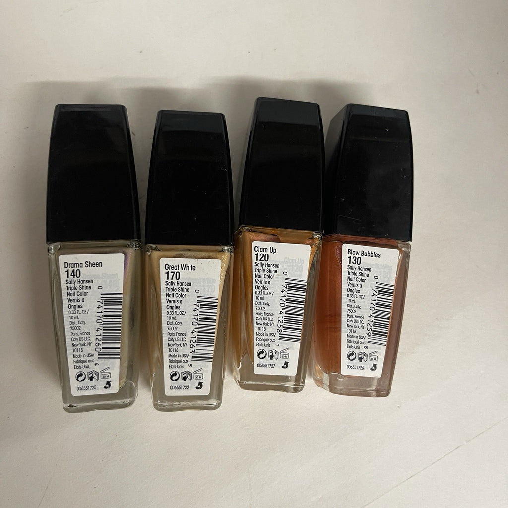 Multicolor Pink and Purple Nail Polish Set - Sally Hansen Triple Shine