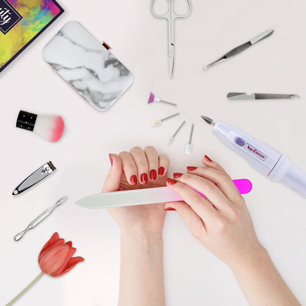 Electric Nail Drill File for Manicure & Pedicure - Portable Nail Art Tool
