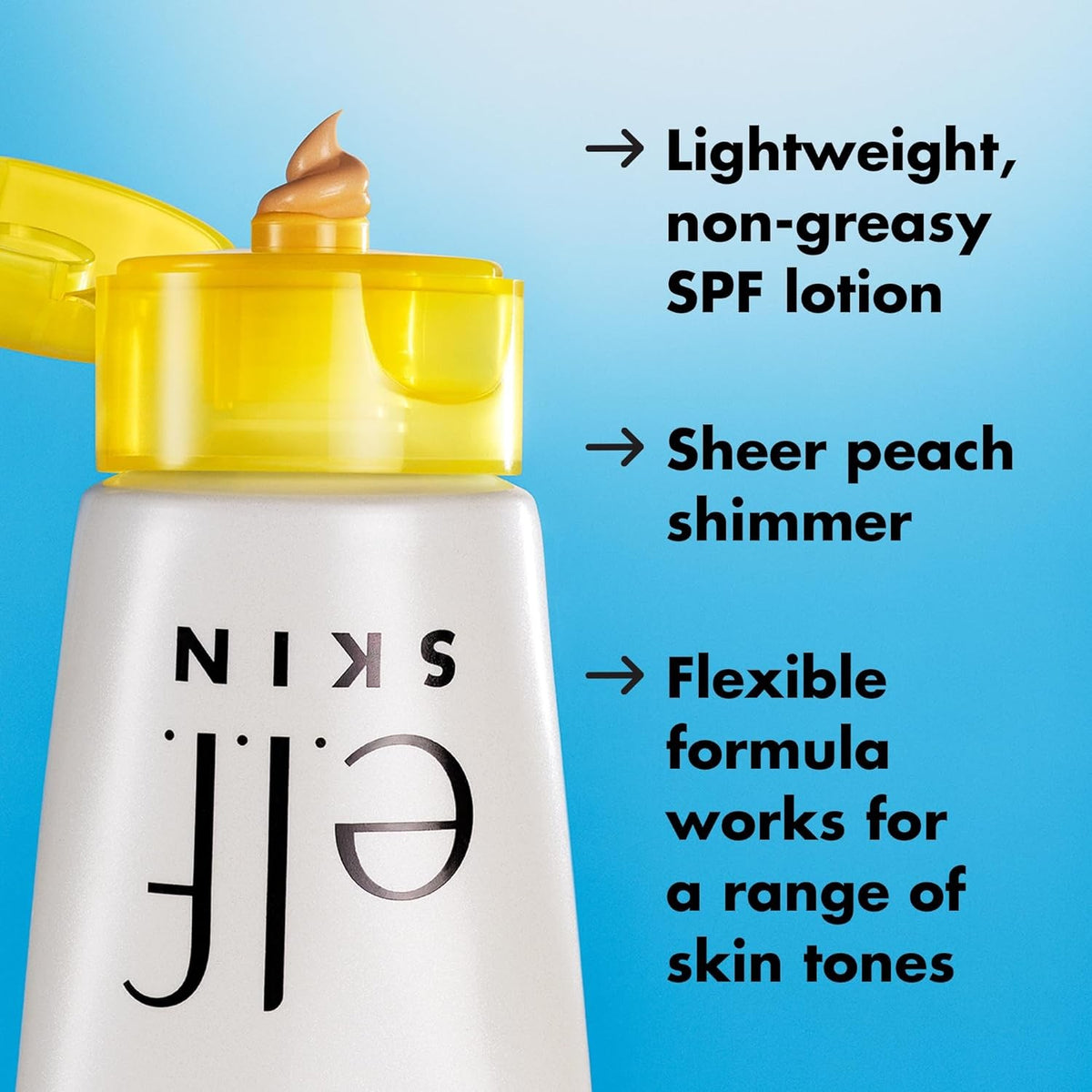e.l.f. Suntouchable Glow SPF 30 Sunscreen and Makeup Primer, Radiant Finish