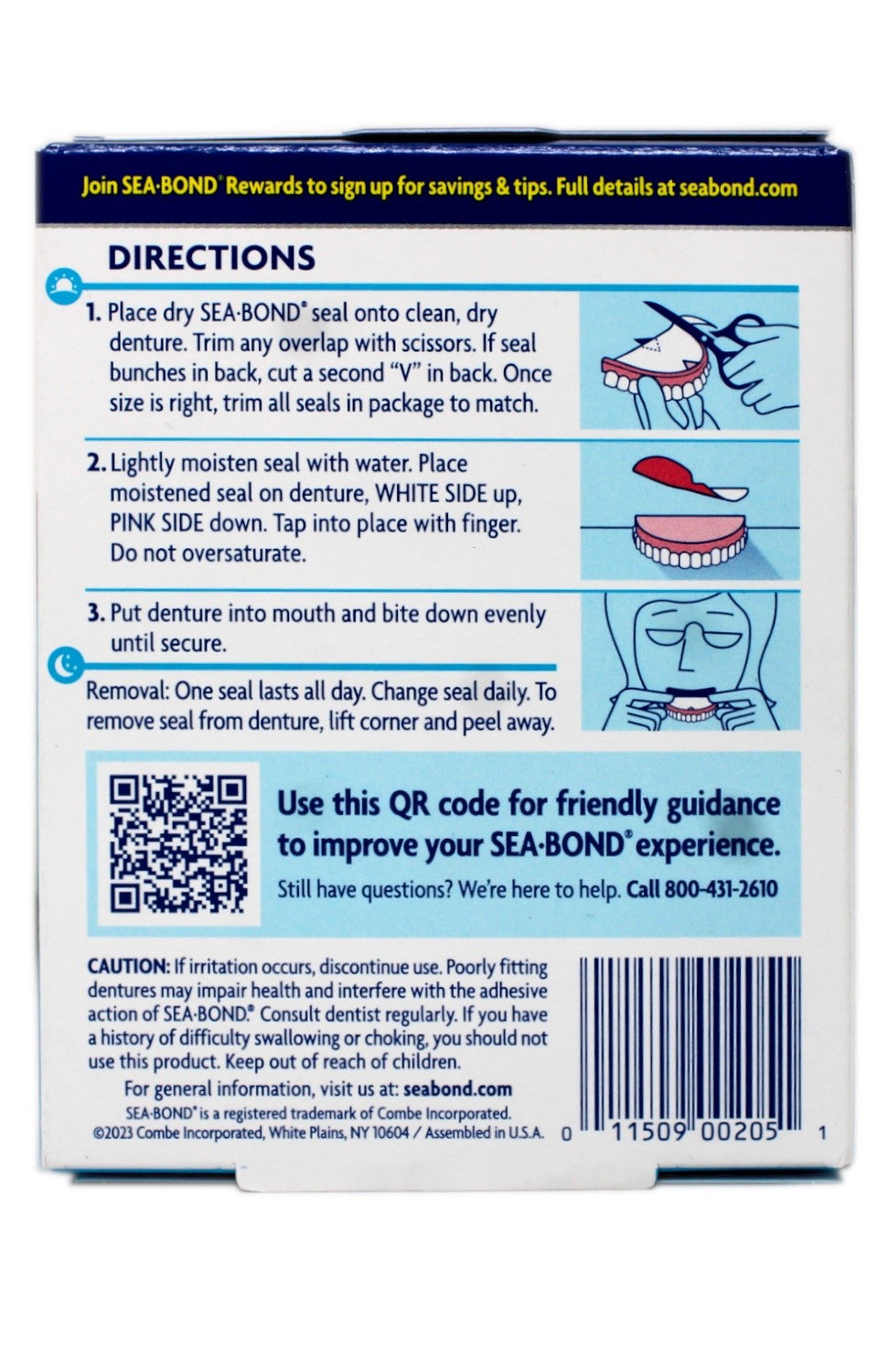 Denture Adhesive Seals - 30 Count, Secure Fit for Upper & Lower Dentures
