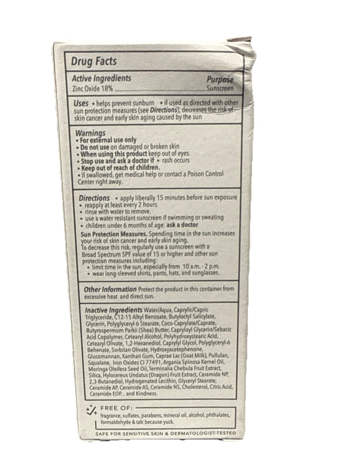 Mineral Sunscreen SPF 40 PA+++ for Face - Milky Sun Protection 1.69oz