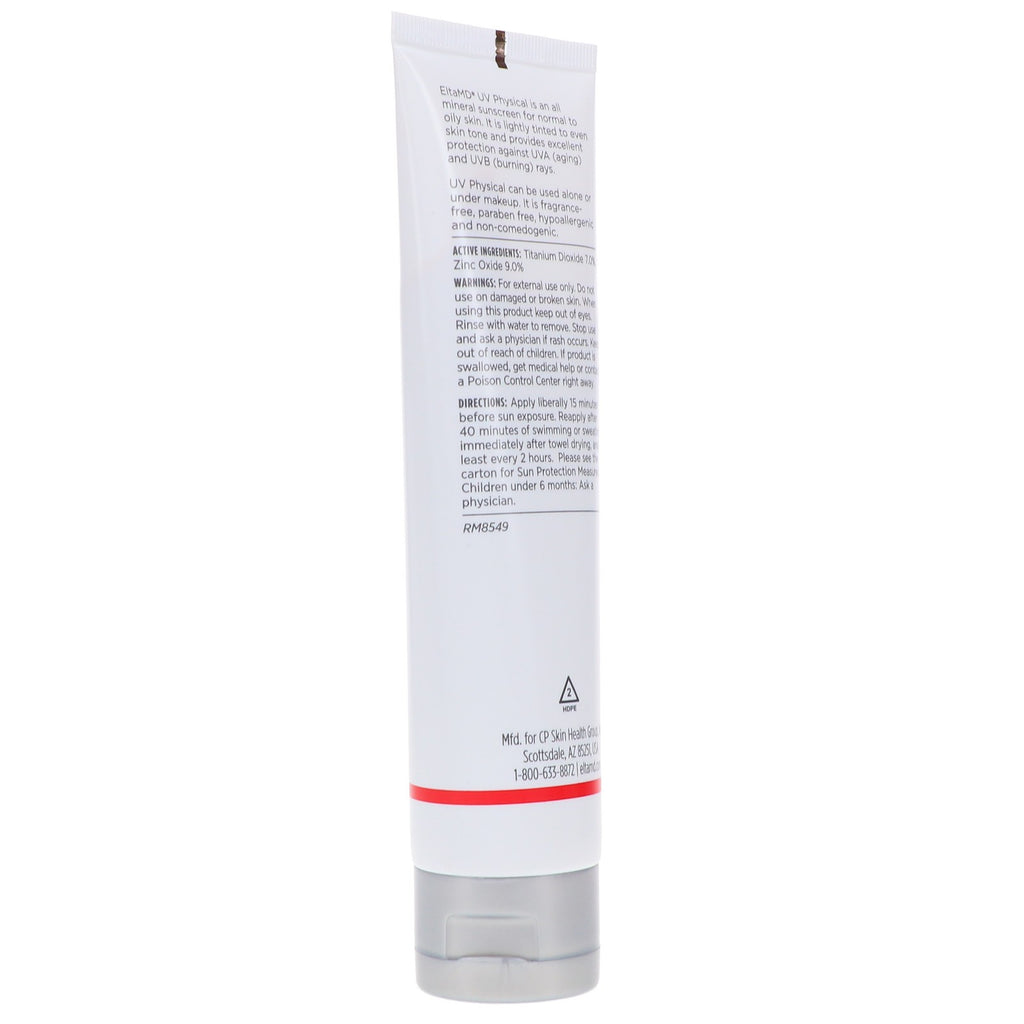 Mineral Sunscreen SPF 41 Tinted Face Sunscreen 3 oz - Broad Spectrum, Water-Resistant, Oily & Sensitive Skin Safe