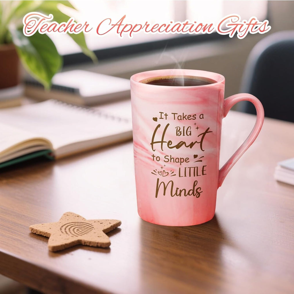 Teacher Appreciation Spa Gift Set with Mug Candle & Bath Bomb - Stress Relief