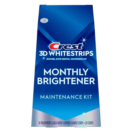 Strips - Crest 3D Whitestrips with Brightener, 60 Total Strips