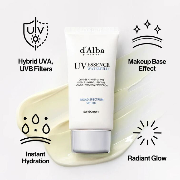 Waterproof SPF 50+ PA++++ Sun Protection Cream with Hydrating Essence - 50ml