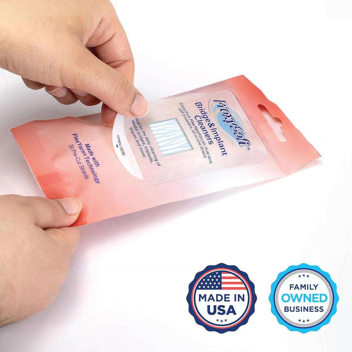 Dental Interdental Floss Threader Pack for Bridges Implants - 30 Strands