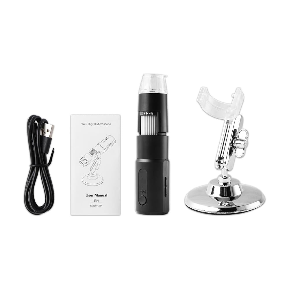 Wireless Skin & Hair Analyzer with Dual Probes & 1080P UV Magnifier