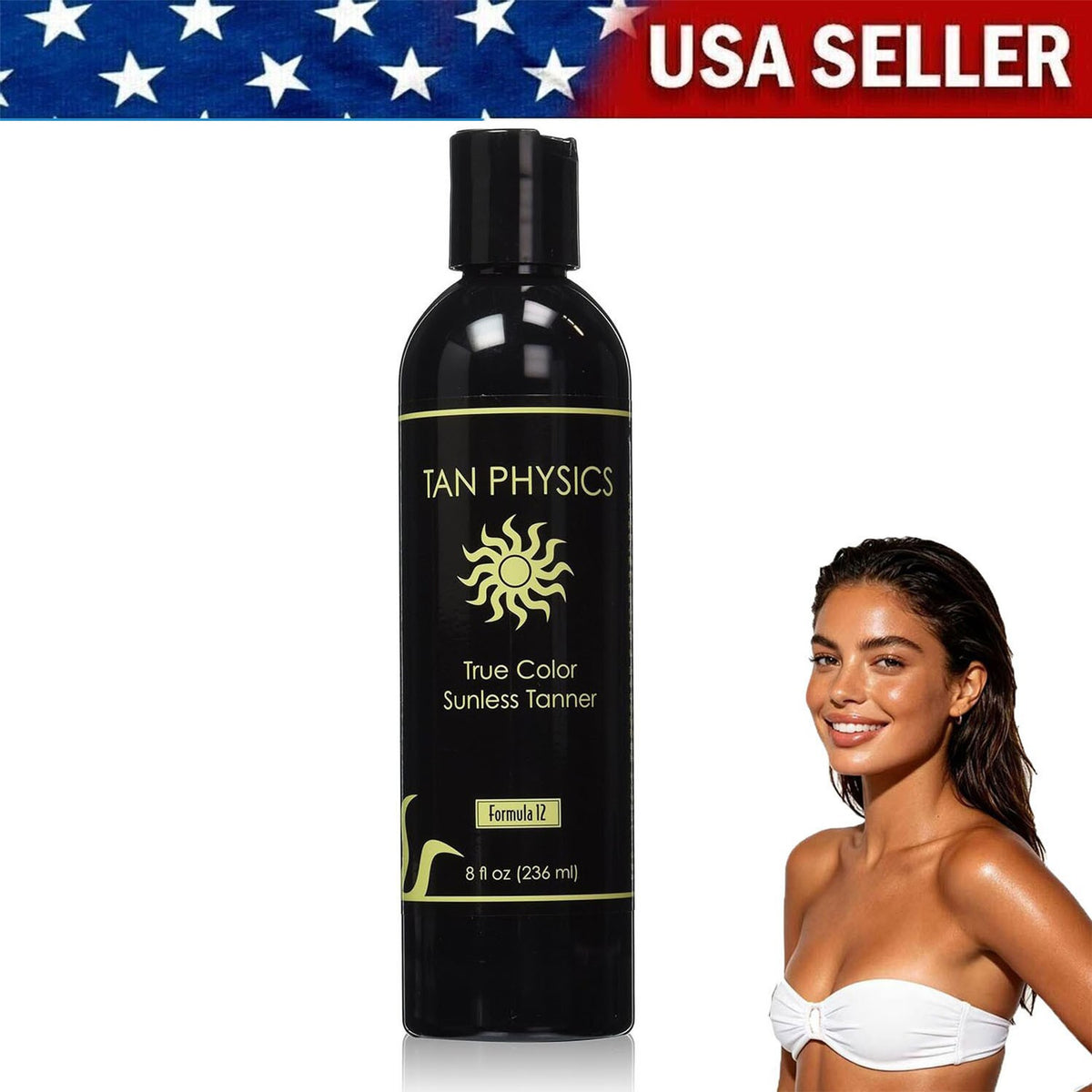 Self Tanner & Sunless Tanning Lotion with Hydrating & Anti-Aging Ingredients - 8 fl oz