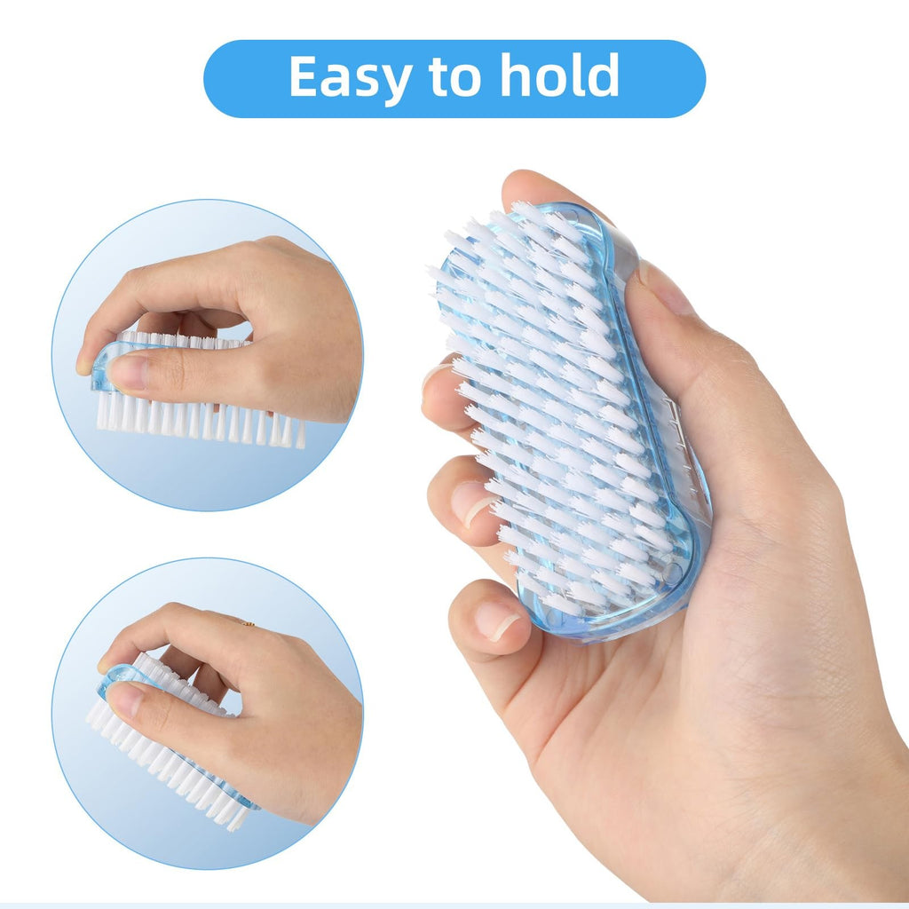 Dual-Sided Nail Brush Set for Hand and Foot Cleaning - 5 Pack