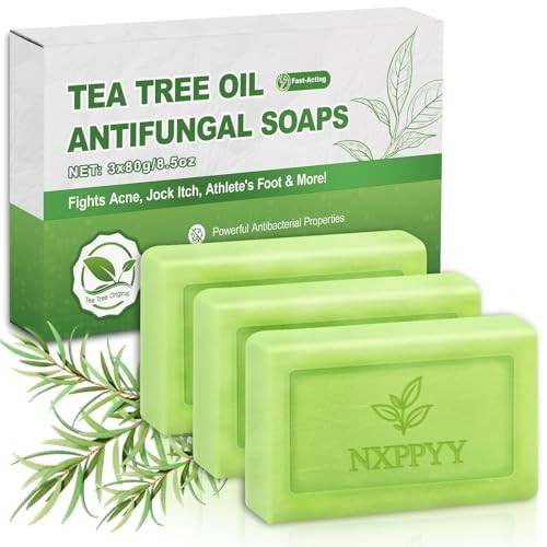 Antifungal Soap with Tea Tree & Eucalyptus - Deep Cleansing for Skin