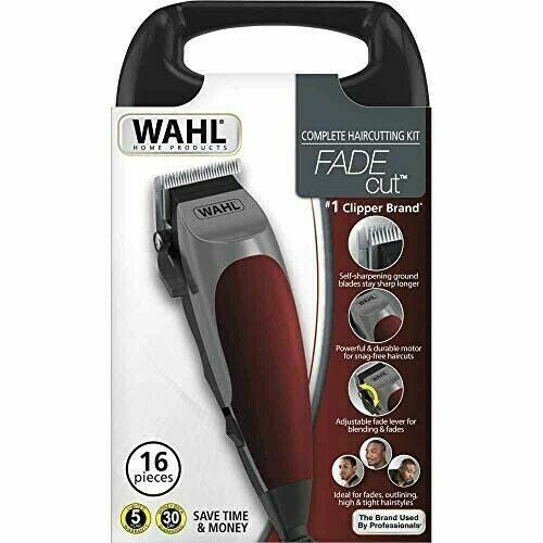 Hair Clipper Kit for Fades & Haircuts - 16-Piece Professional Grooming Set